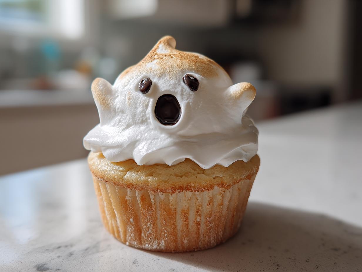 Ghost Meringue Cupcakes