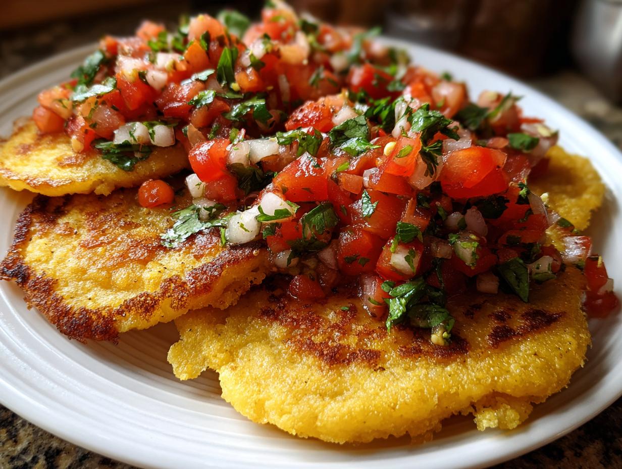 Gorditas with Cheese & Salsa