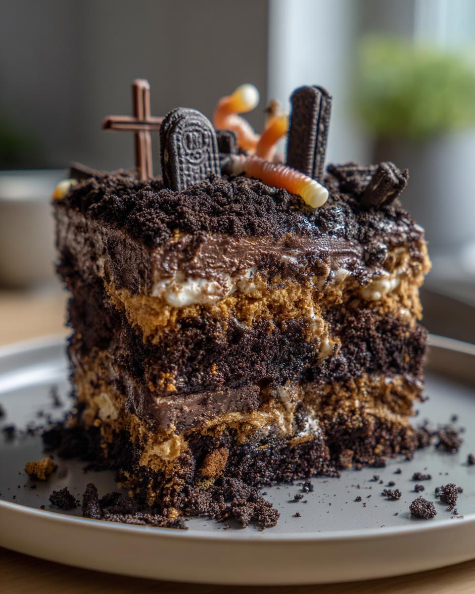 Spooky Graveyard Dirt Cake That Haunts Taste Buds 6 Graveyard Dirt Cake - detail 1