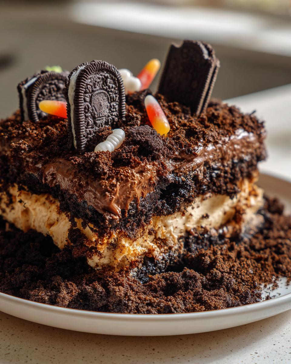 Spooky Graveyard Dirt Cake That Haunts Taste Buds 8 Graveyard Dirt Cake - detail 3