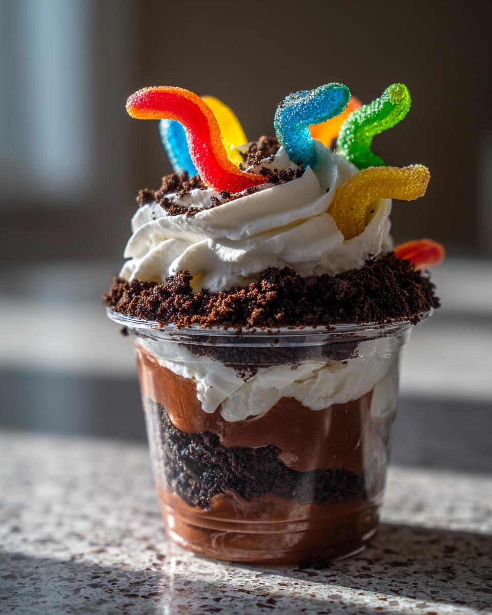 Gummy Worm Dirt Cups - detail 1