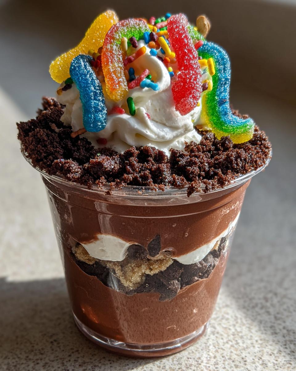 Gummy Worm Dirt Cups - detail 3