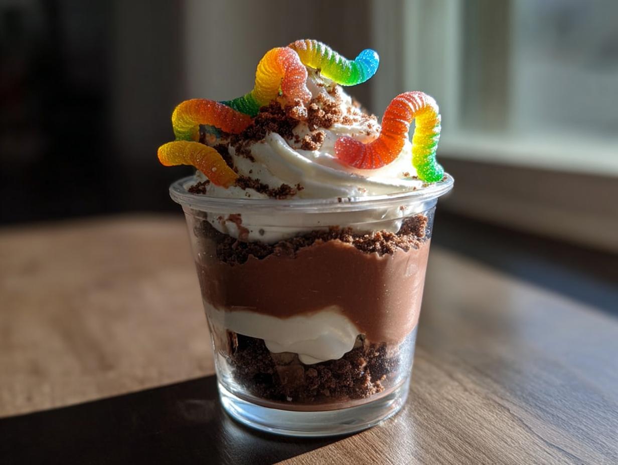 Gummy Worm Dirt Cups