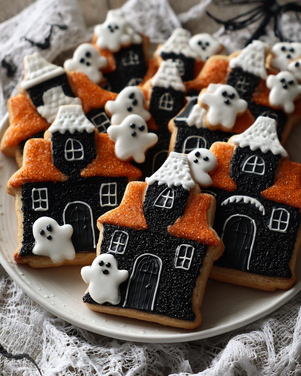 Spooky and Simple 6-Ingredient Haunted House Scene Cookies 6 Haunted House Scene Cookies - detail 1