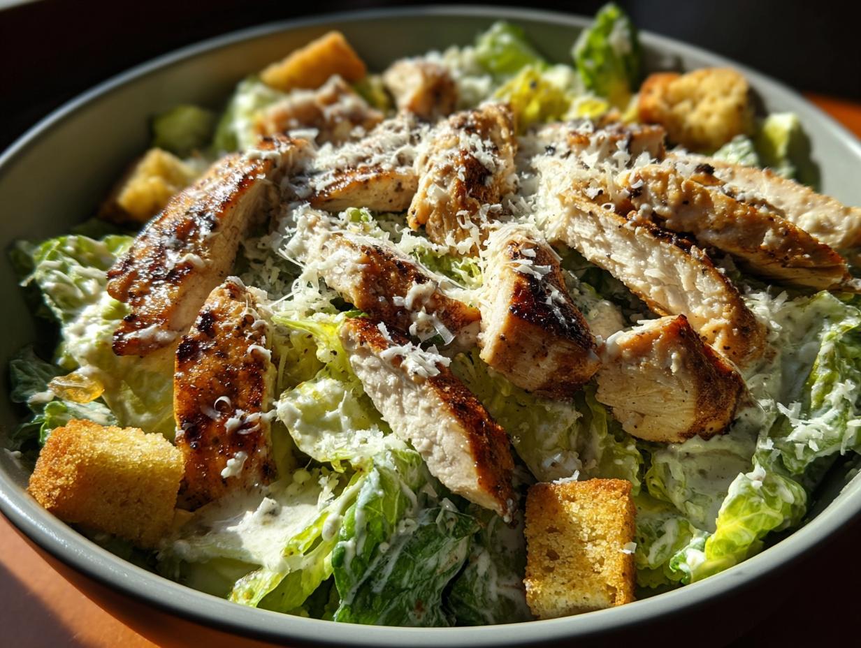 High-Protein Chicken Caesar Salad
