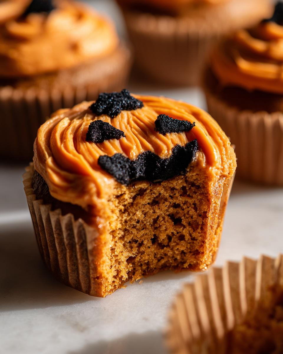Jack-O’-Lantern Pumpkin Cupcakes - detail 2