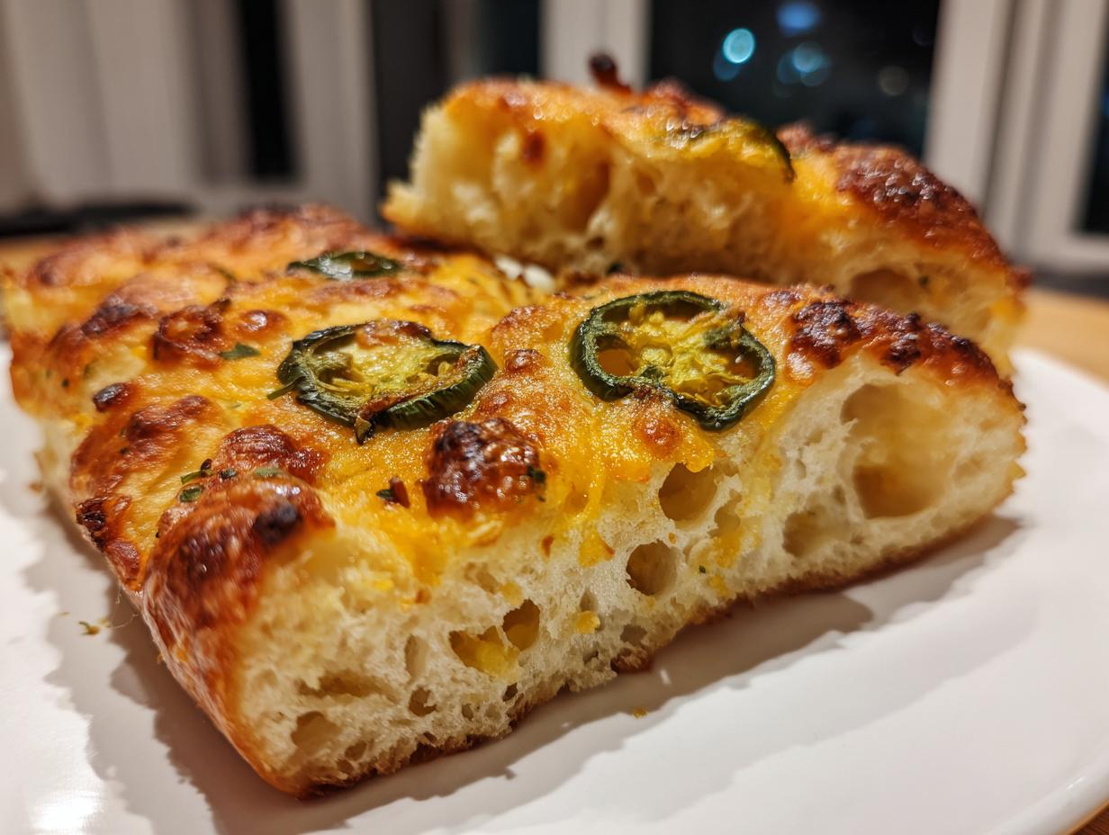 Jalapeño Cheddar Focaccia