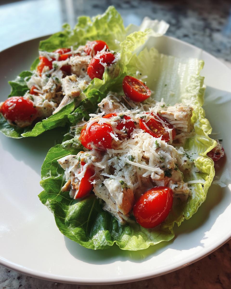 Low-Carb Lettuce Caesar Wraps - detail 1