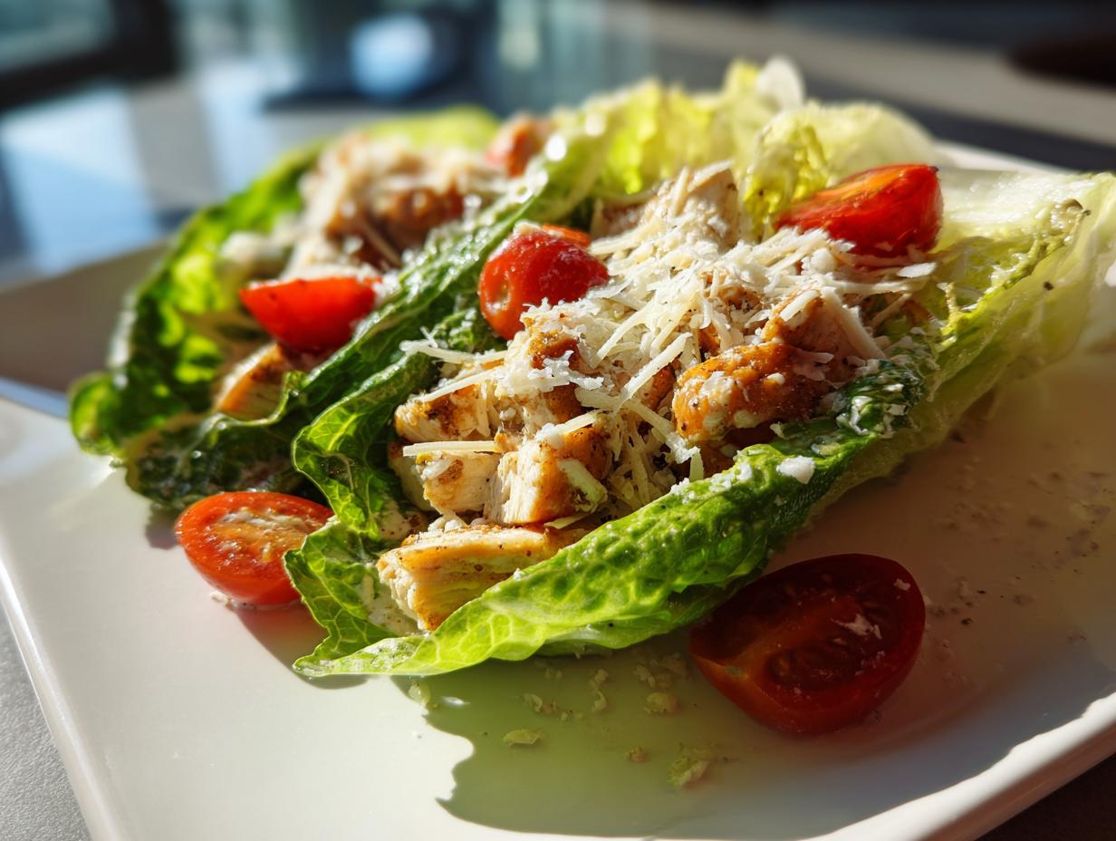 Low-Carb Lettuce Caesar Wraps