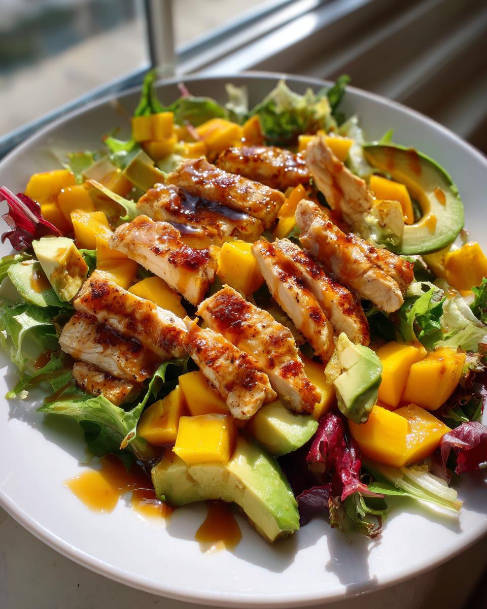 Mango Grilled Chicken Salad: 30-Minute Summer Bliss Recipe 7 Mango Grilled Chicken Salad - detail 2