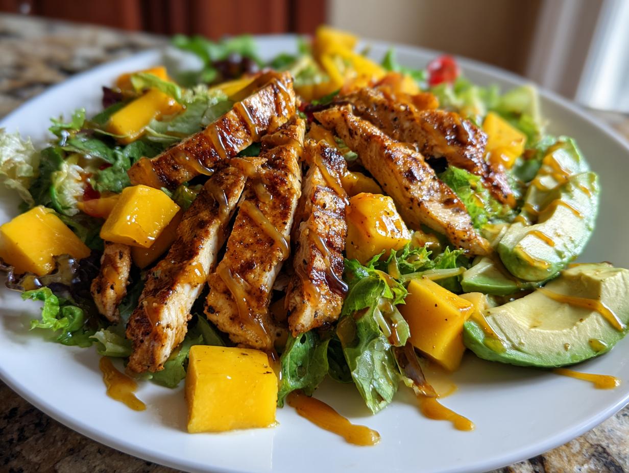 Mango Grilled Chicken Salad