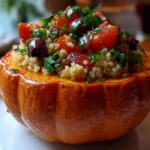 Savory Mediterranean Couscous Stuffed Pumpkin in 45 Minutes 6 Mediterranean Couscous Stuffed Pumpkin