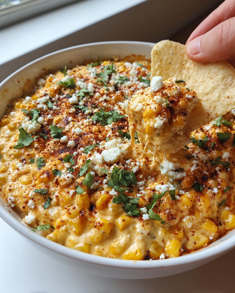 Mexican Street Corn Dip (Elote Dip) - detail 2