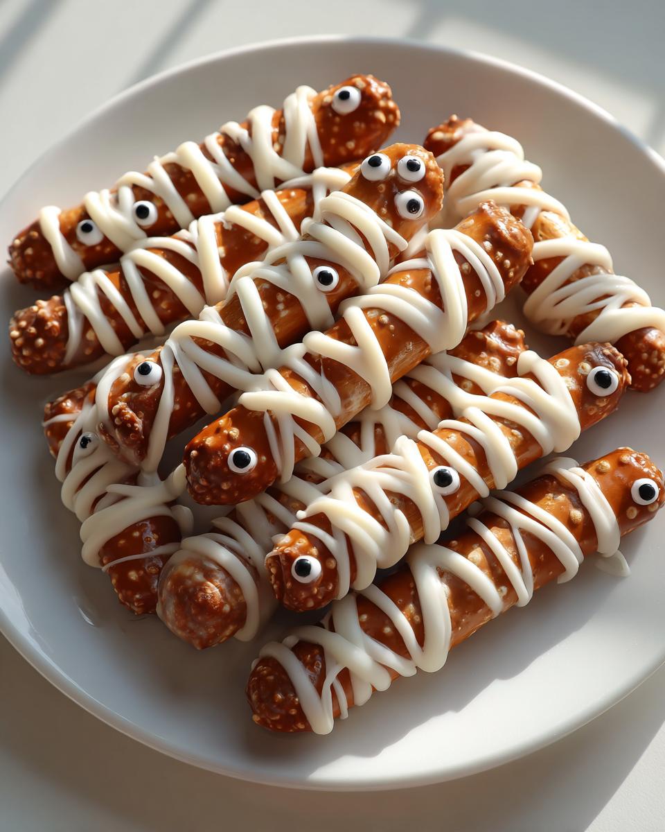 10 Spooky Mummy Pretzel Rods Kids Will Adore 7 Mummy Pretzel Rods - detail 3