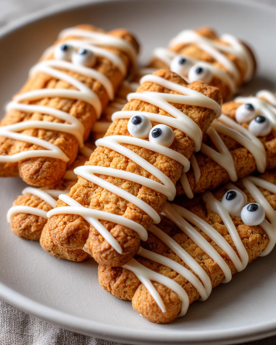 Spooky 24 Mummy Wrapped Cookies Kids Love to Make 6 Mummy Wrapped Cookies - detail 2