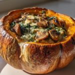 Irresistible Mushroom and Spinach Stuffed Pumpkin in 1 Hour 6 Mushroom and Spinach Stuffed Pumpkin