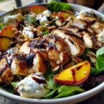 Amazing Peach Burrata Grilled Chicken Salad in 25 Minutes 8 Peach Burrata Grilled Chicken Salad