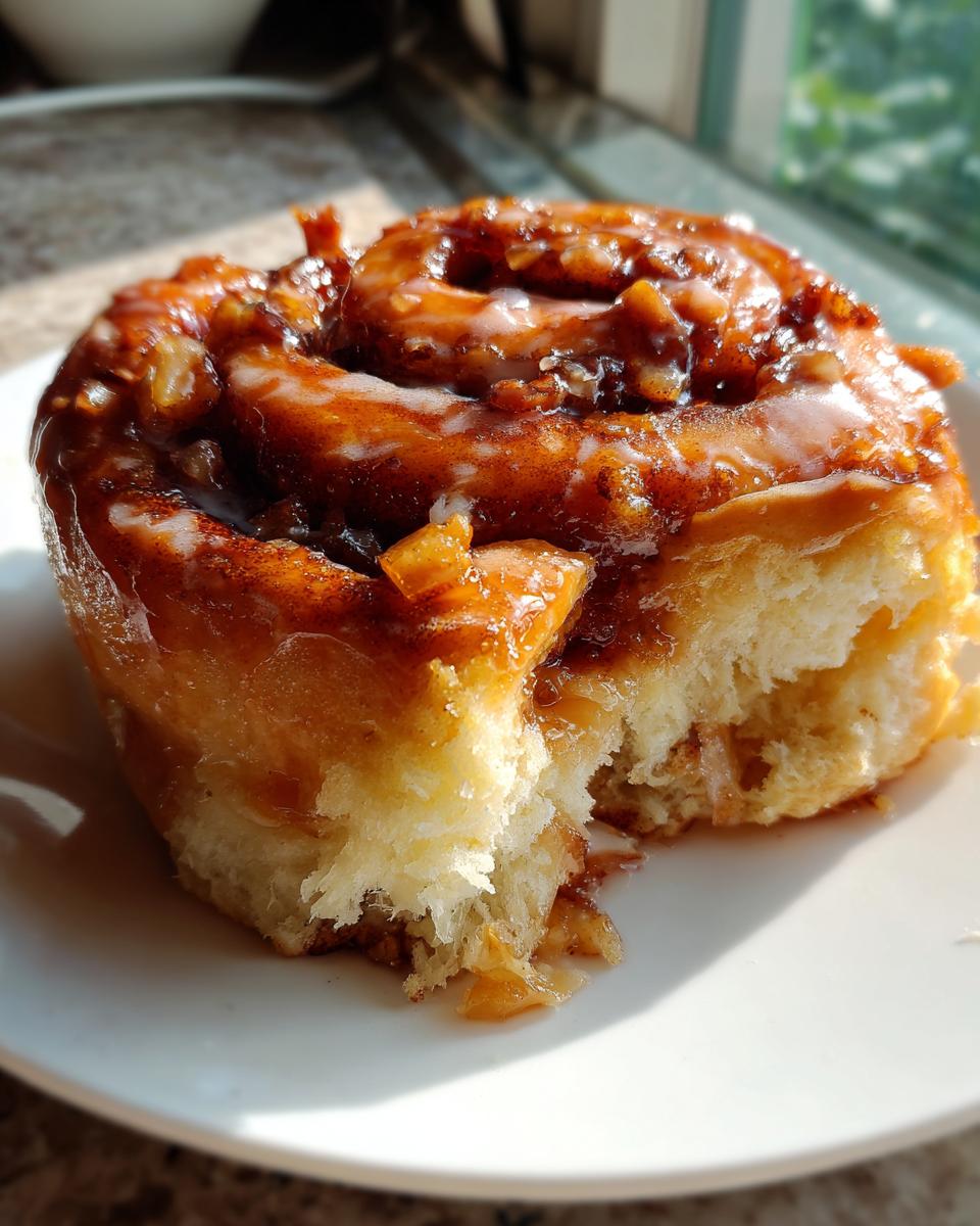 Peach Cobbler Cinnamon Rolls - detail 2