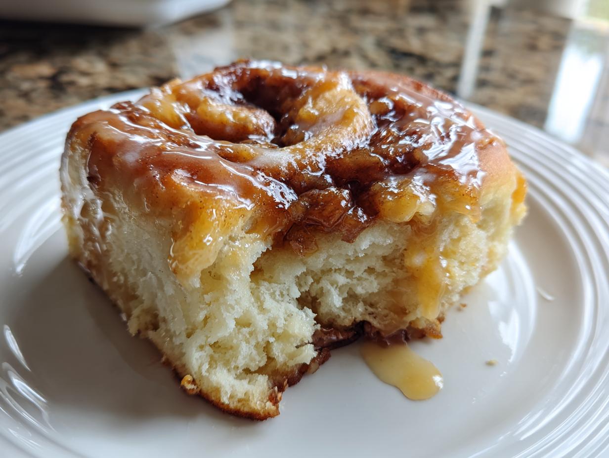 Peach Cobbler Cinnamon Rolls