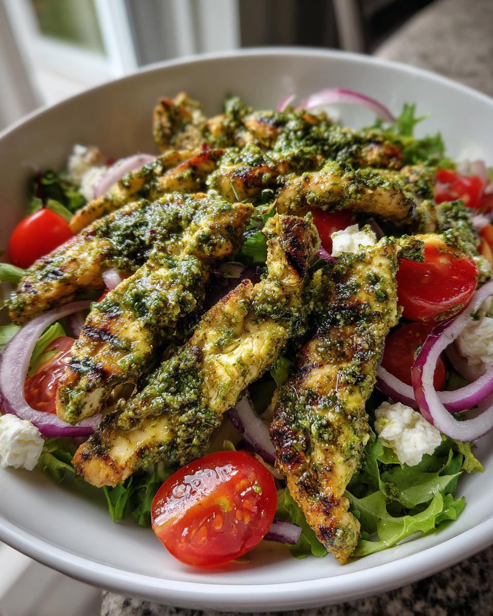Unbeatable 30-Minute Pesto Grilled Chicken Salad Recipe 5 Pesto Grilled Chicken Salad - detail 1