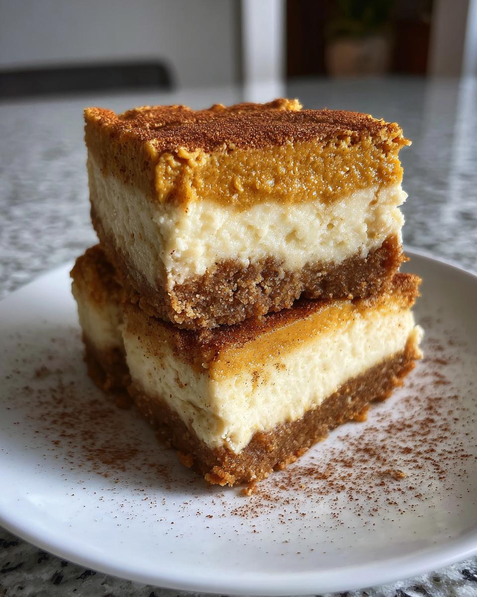 Pumpkin Cheesecake Bars - detail 1