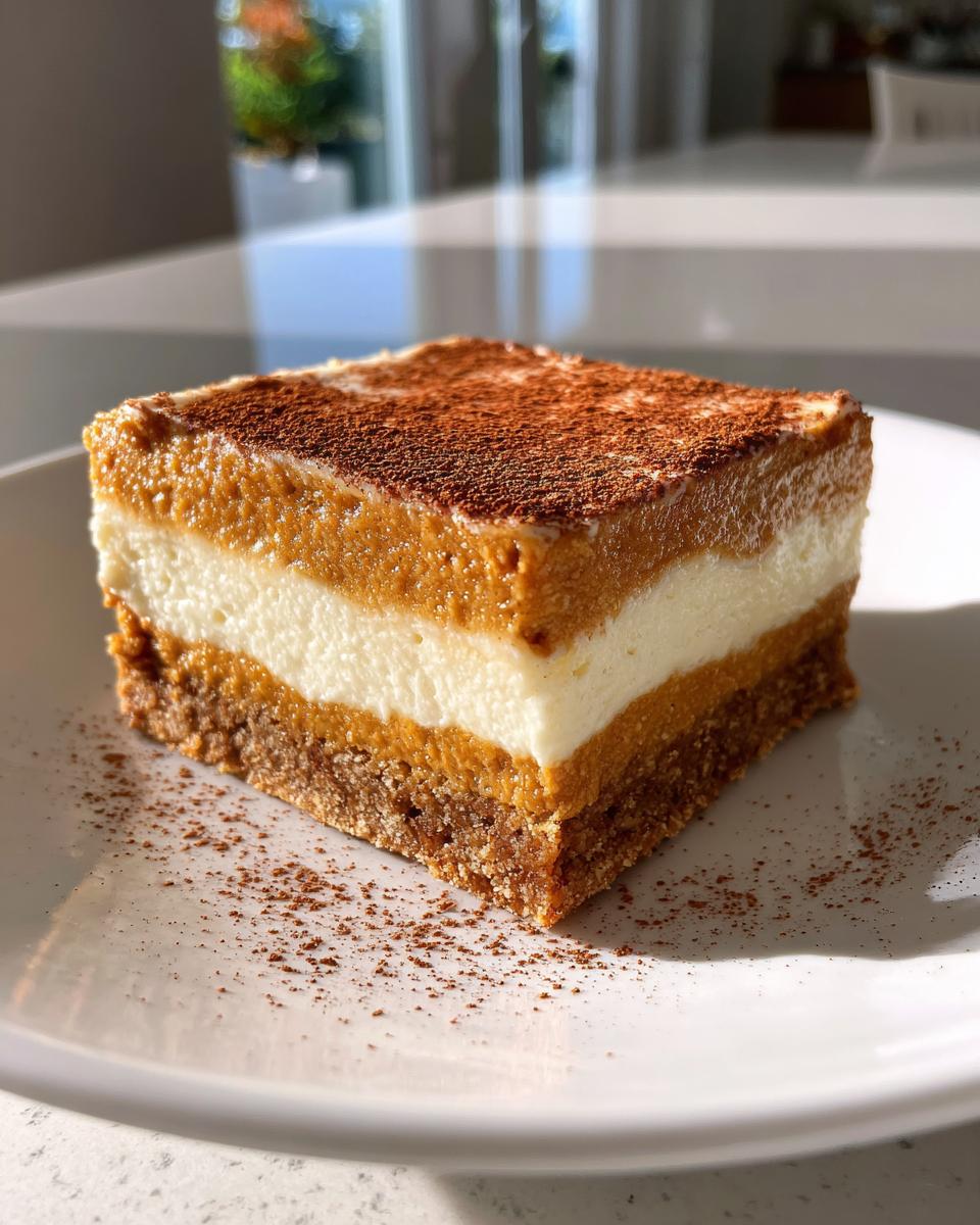 Pumpkin Cheesecake Bars - detail 4