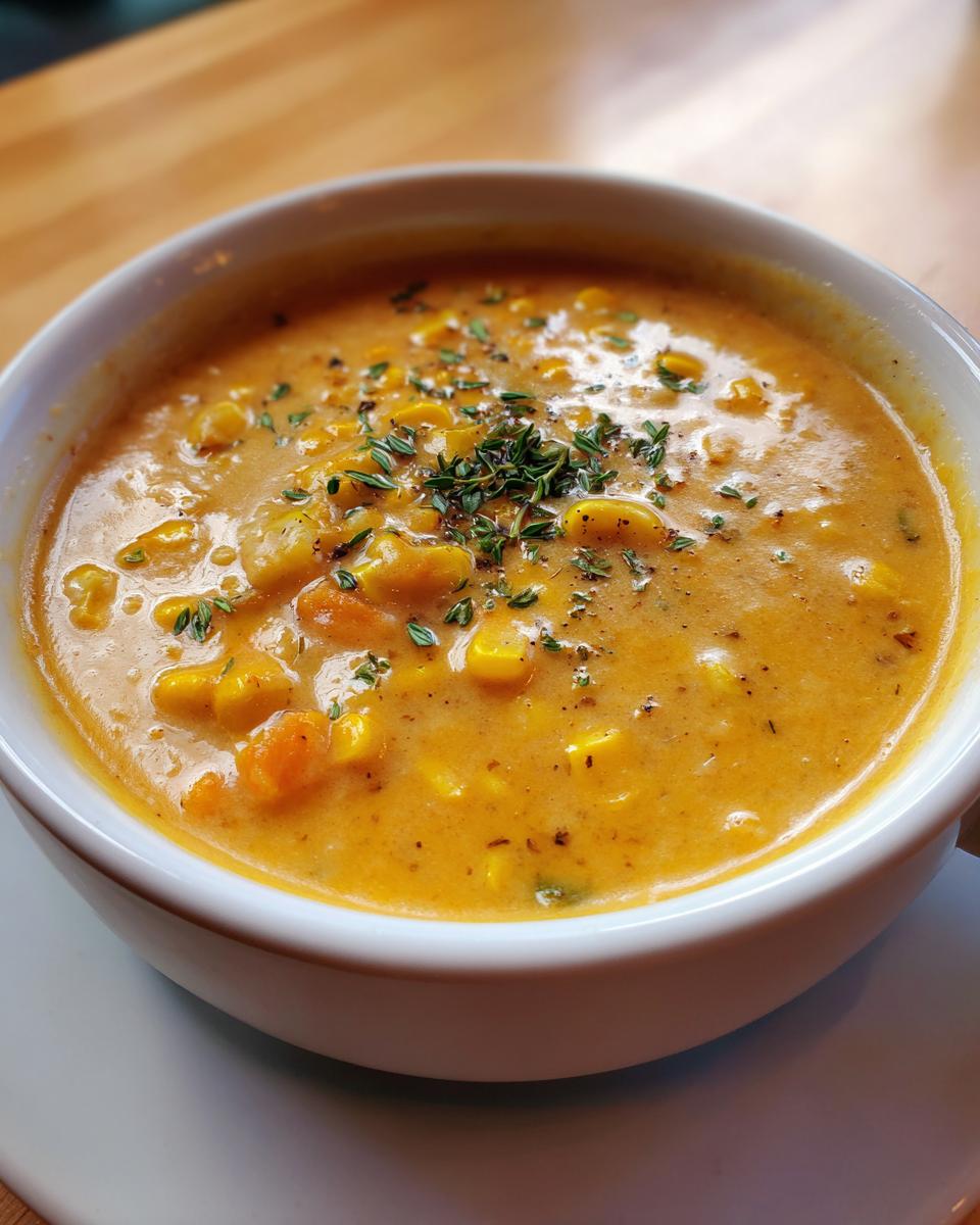 Pumpkin Chowder with Corn - detail 2