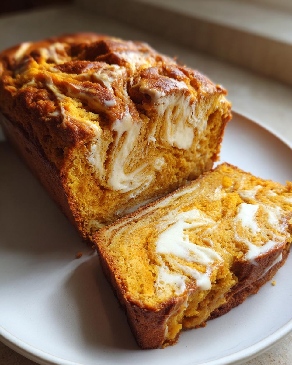 Pumpkin Cream Cheese Swirl Bread - detail 3