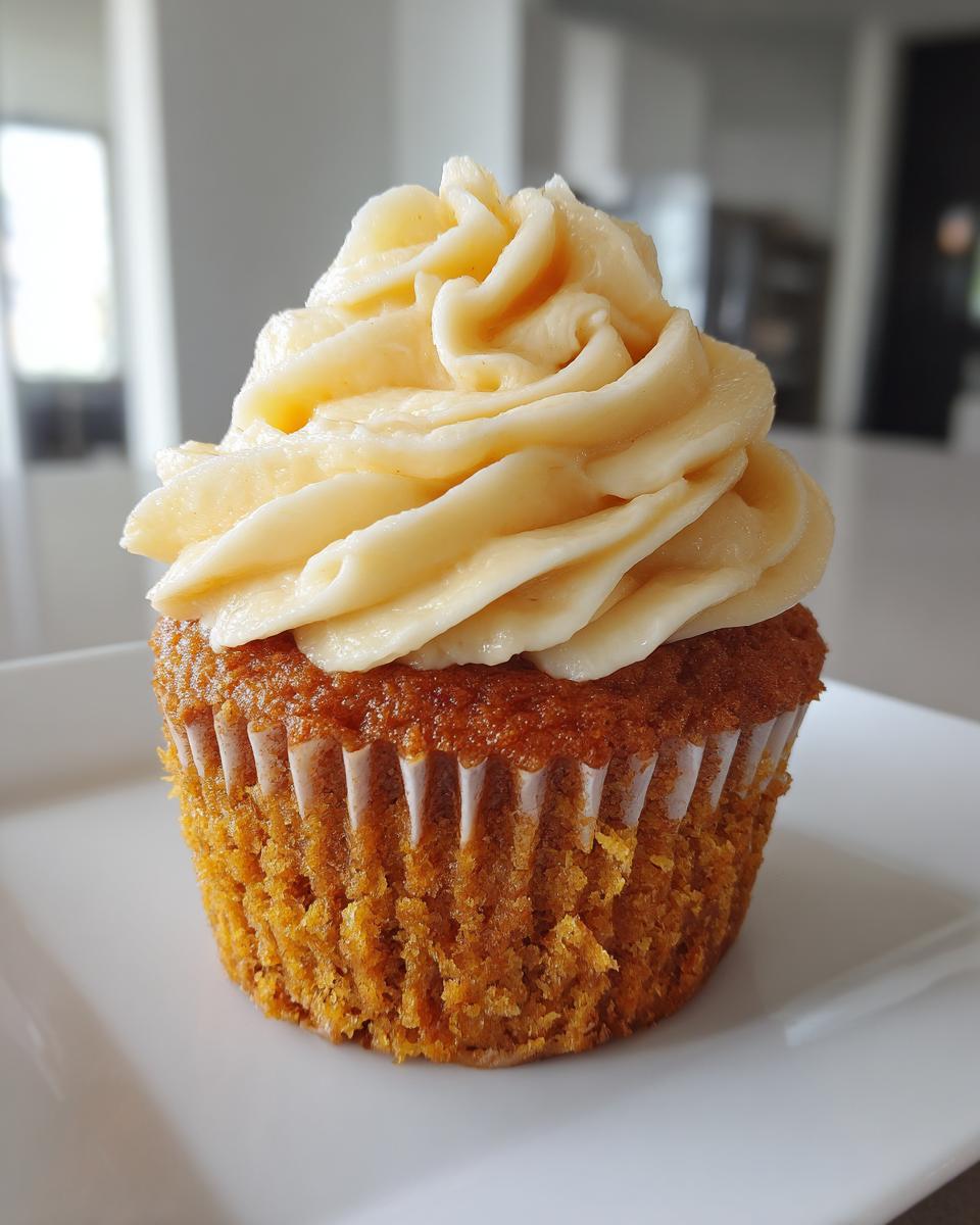 Pumpkin Cupcakes with Maple Buttercream - detail 1