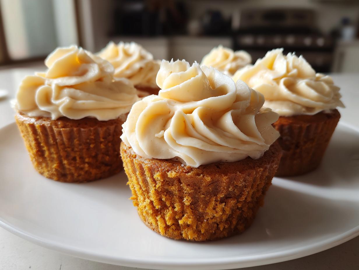 Pumpkin Cupcakes with Maple Buttercream