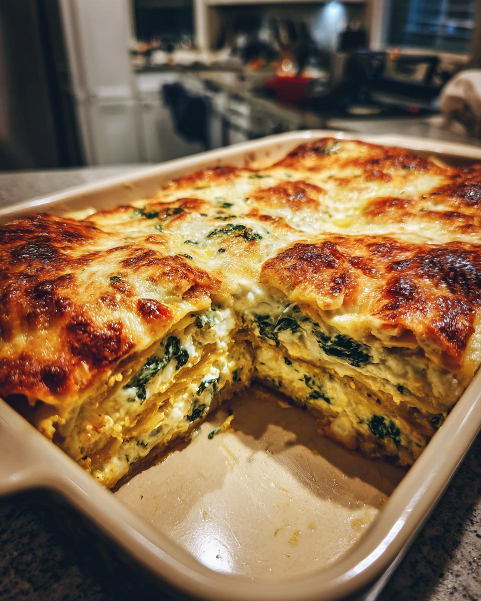 Pumpkin Lasagna with Spinach and Ricotta - detail 3