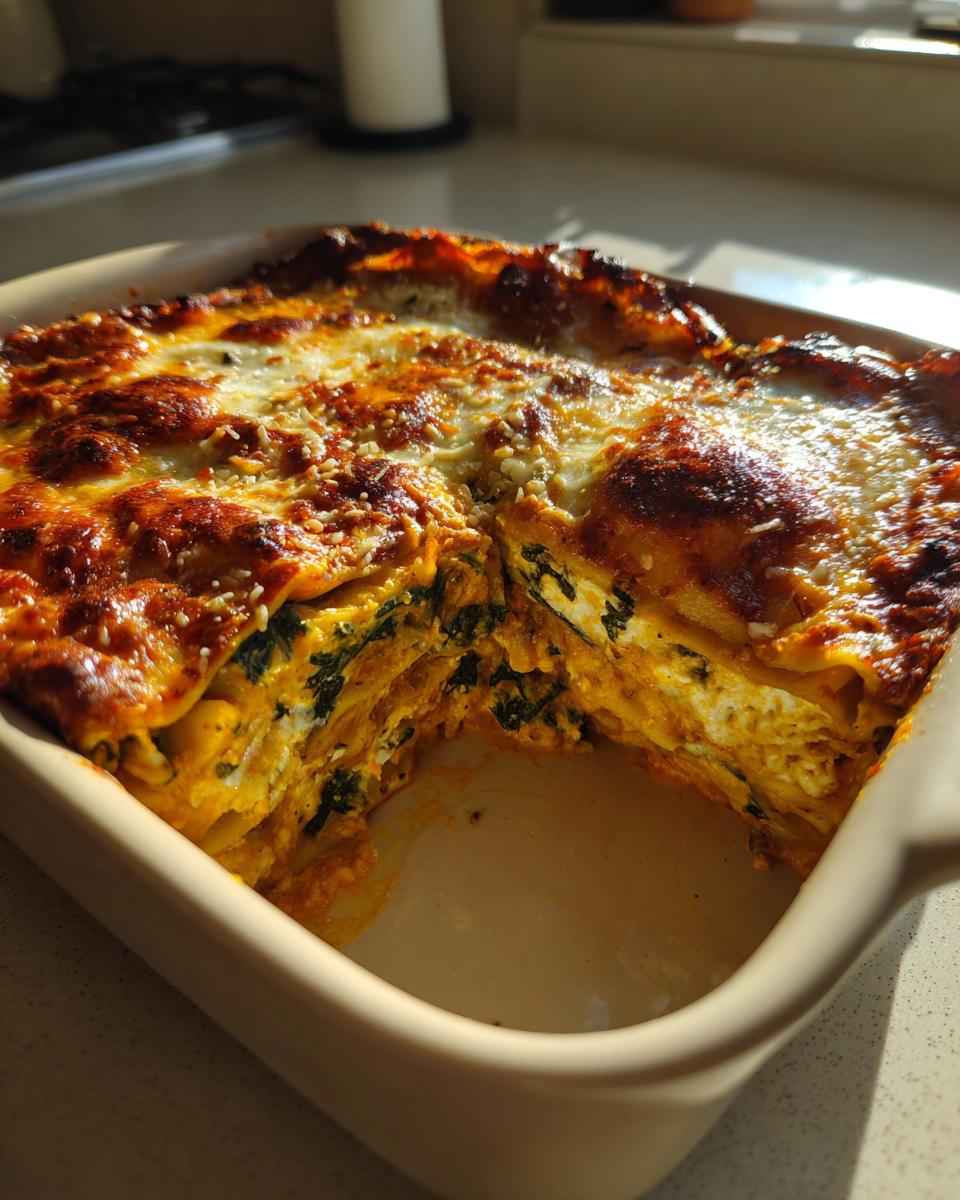 Pumpkin Lasagna with Spinach and Ricotta - detail 4
