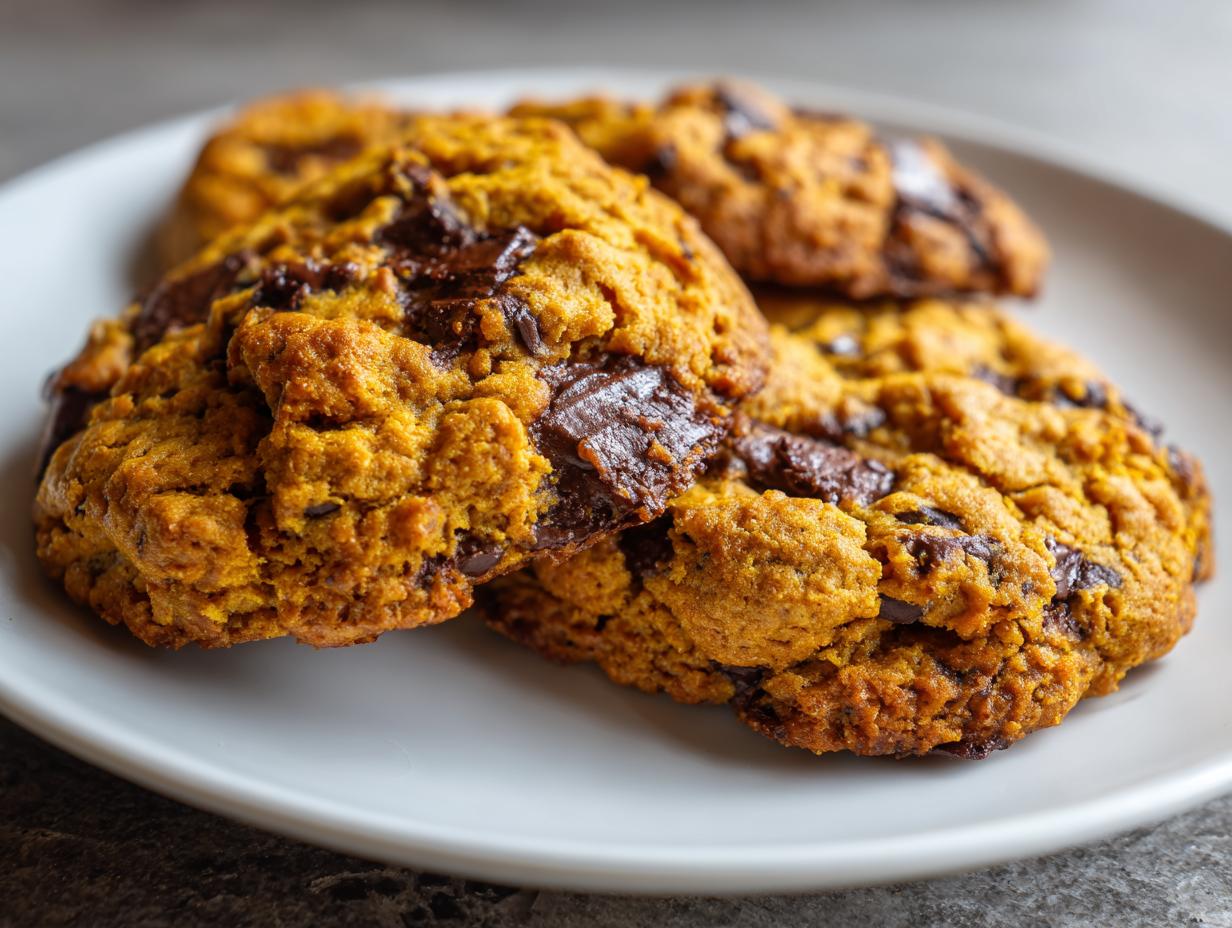 Pumpkin Oatmeal Chocolate Chip Cookies