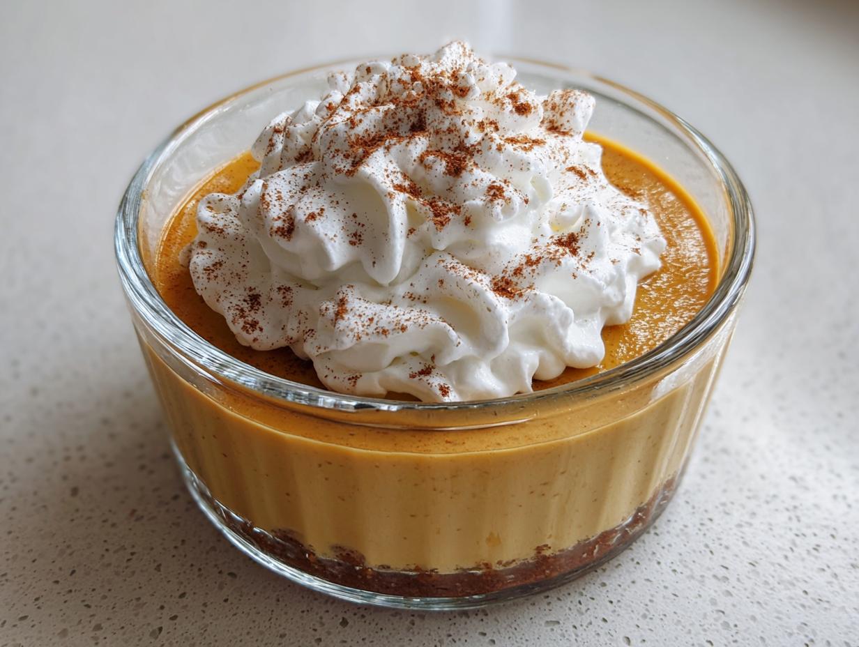 Pumpkin Panna Cotta with Spiced Whipped Cream
