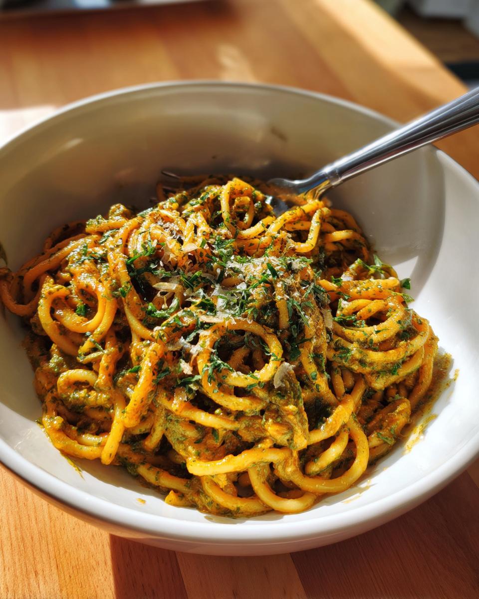 Pumpkin Pesto Pasta - detail 2