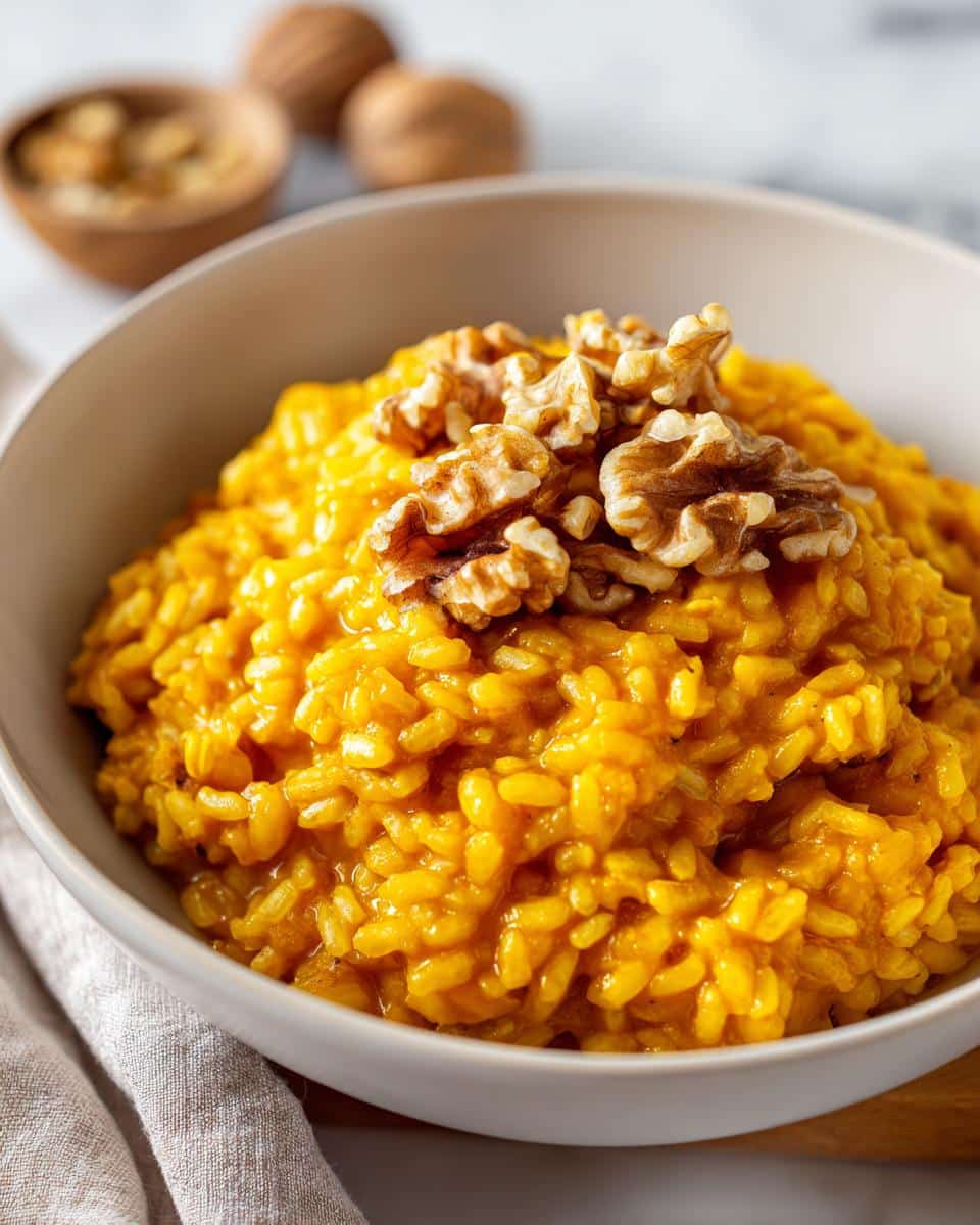 Creamy Pumpkin Risotto with Toasted Walnuts in 35 Minutes 7 Pumpkin Risotto with Toasted Walnuts - detail 2