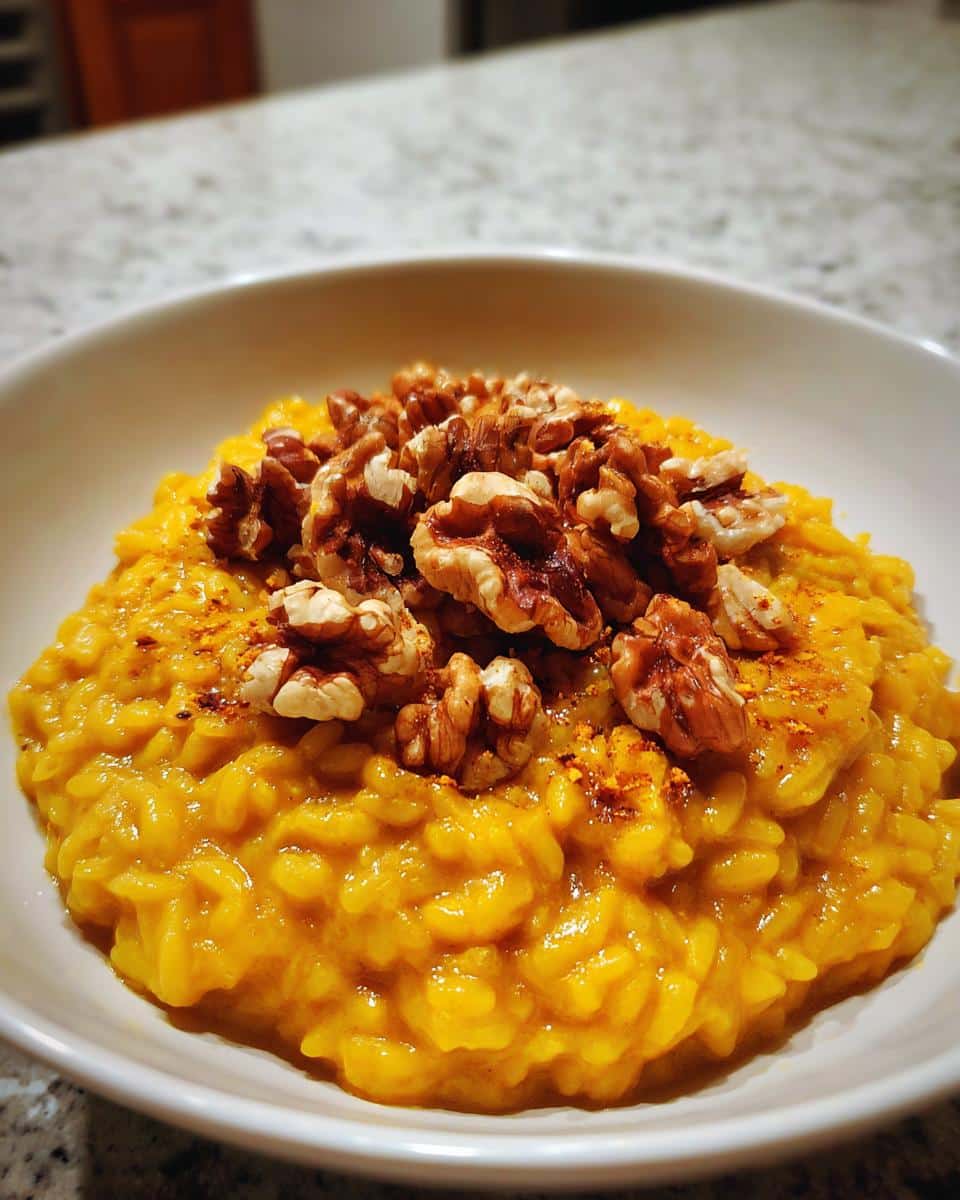 Creamy Pumpkin Risotto with Toasted Walnuts in 35 Minutes 8 Pumpkin Risotto with Toasted Walnuts - detail 3