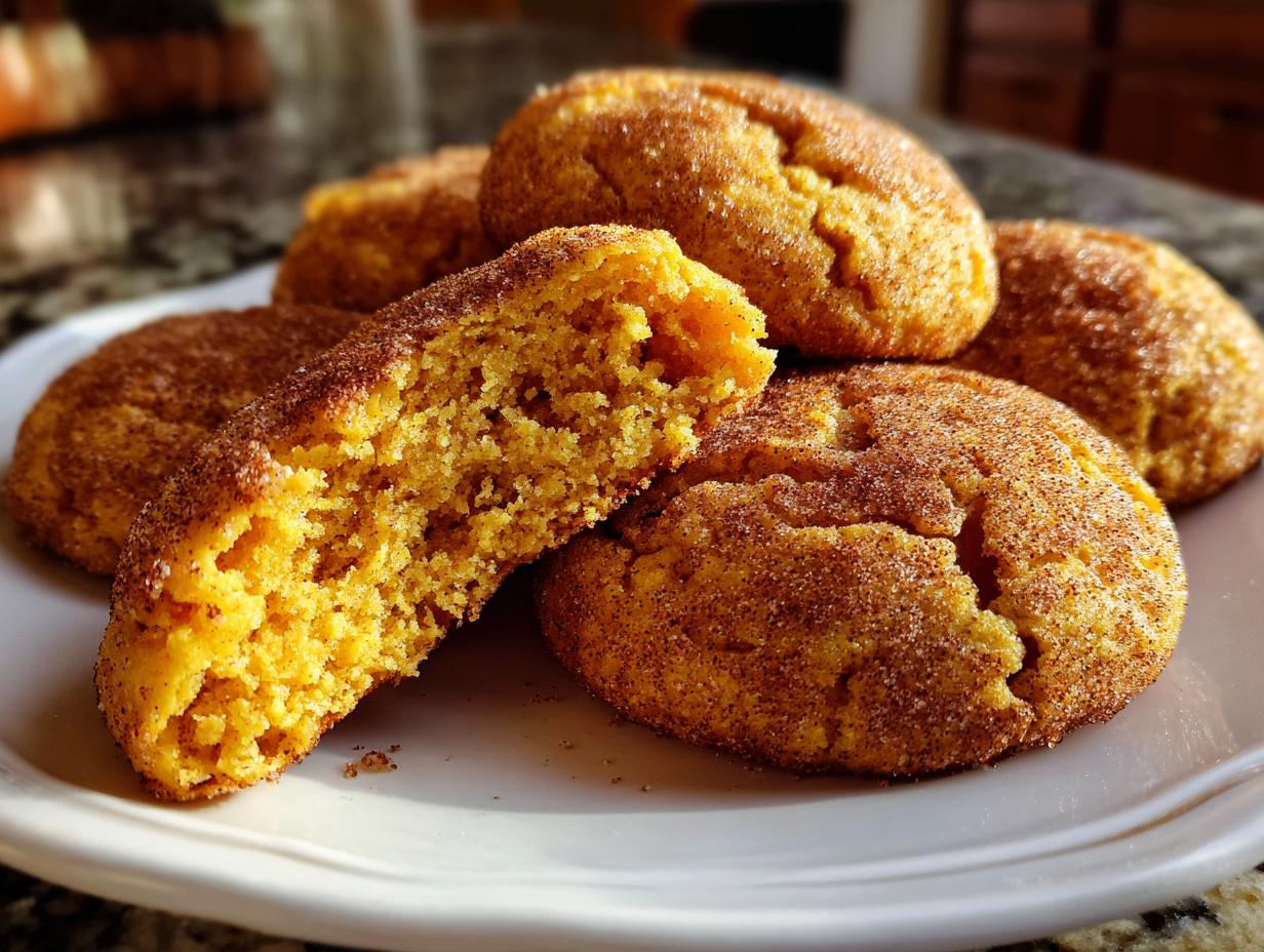 Pumpkin Snickerdoodle Cookies