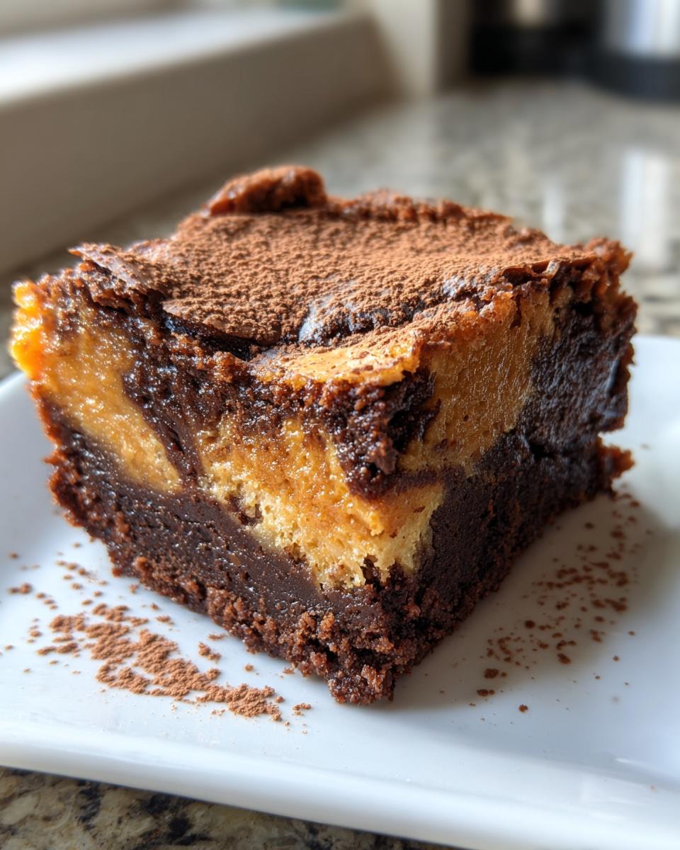 Pumpkin Swirl Brownies - detail 1