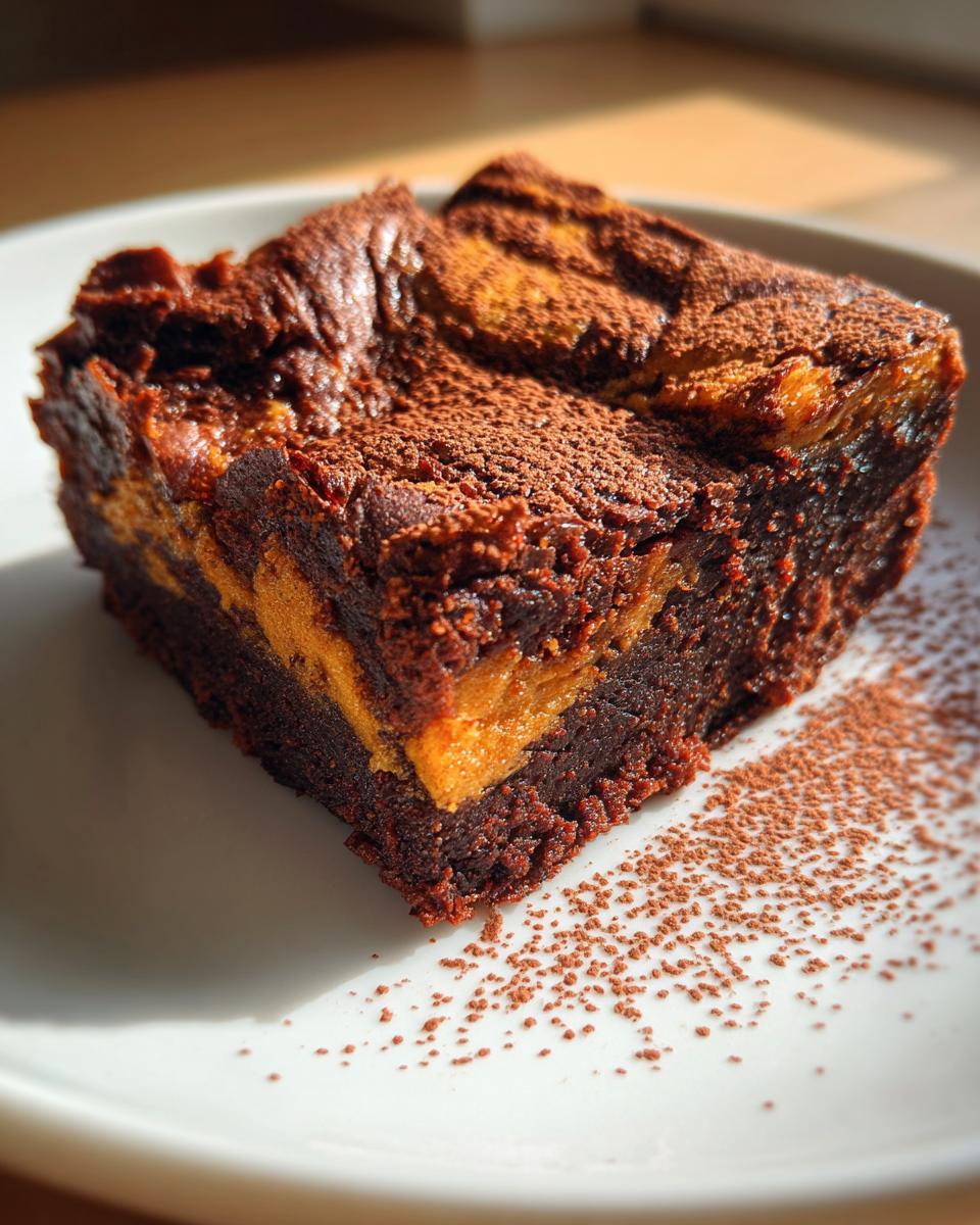 Pumpkin Swirl Brownies - detail 4