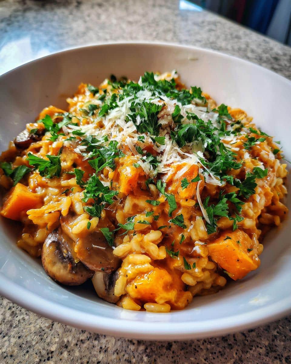 Creamy Pumpkin and Mushroom Risotto: Your Ultimate 30-Minute Comfort Dish 8 Pumpkin and Mushroom Risotto - detail 3