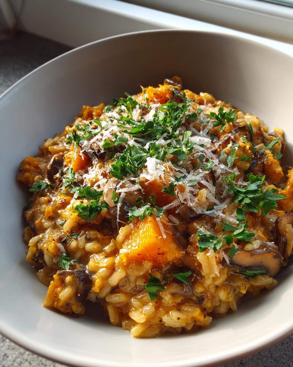 Creamy Pumpkin and Mushroom Risotto: Your Ultimate 30-Minute Comfort Dish 9 Pumpkin and Mushroom Risotto - detail 4