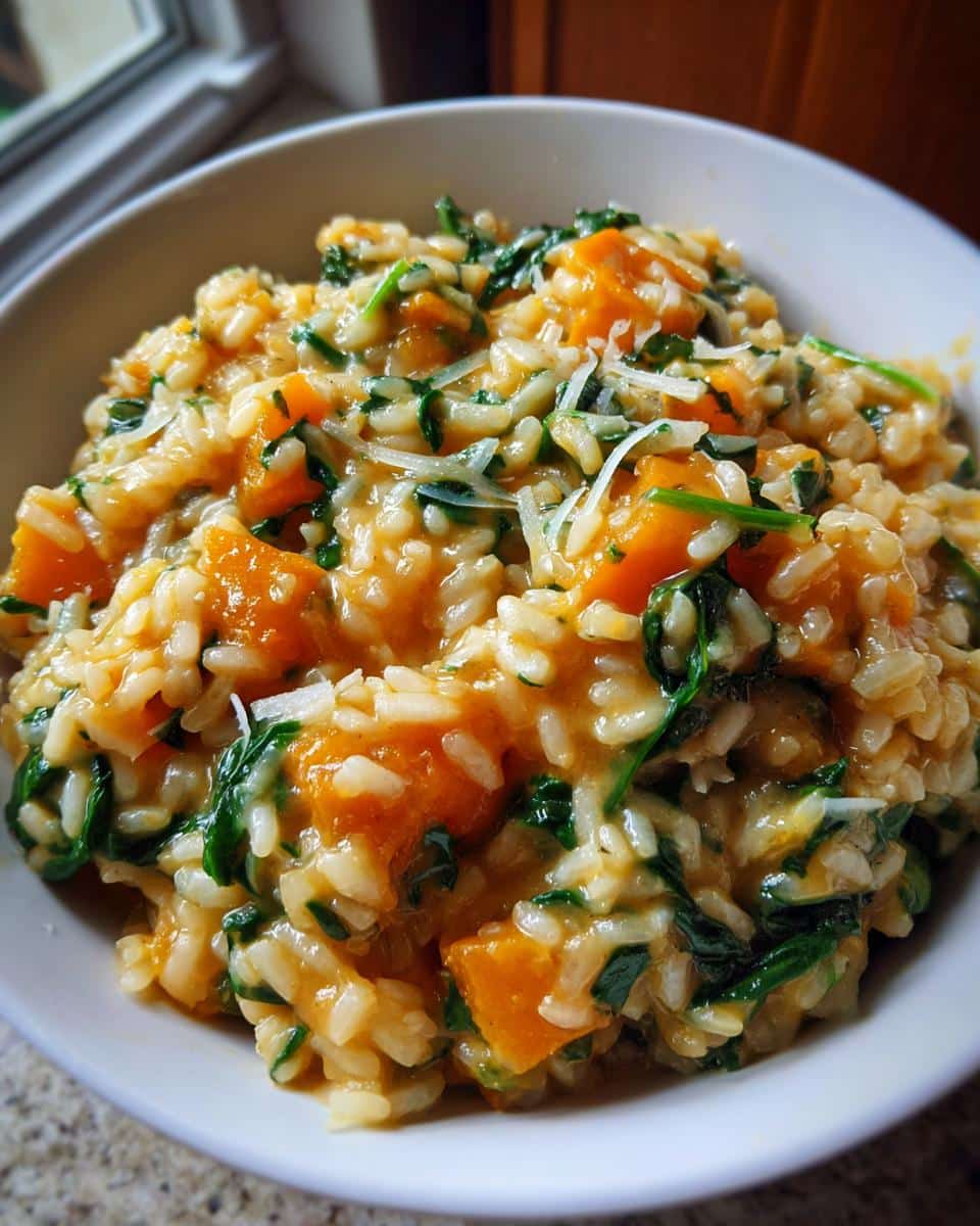 Creamy Pumpkin and Spinach Risotto Recipe in 35 Minutes 4 Pumpkin and Spinach Risotto - detail 1