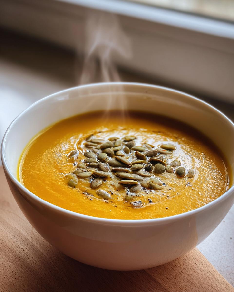 Pumpkin and Sweet Potato Soup - detail 1