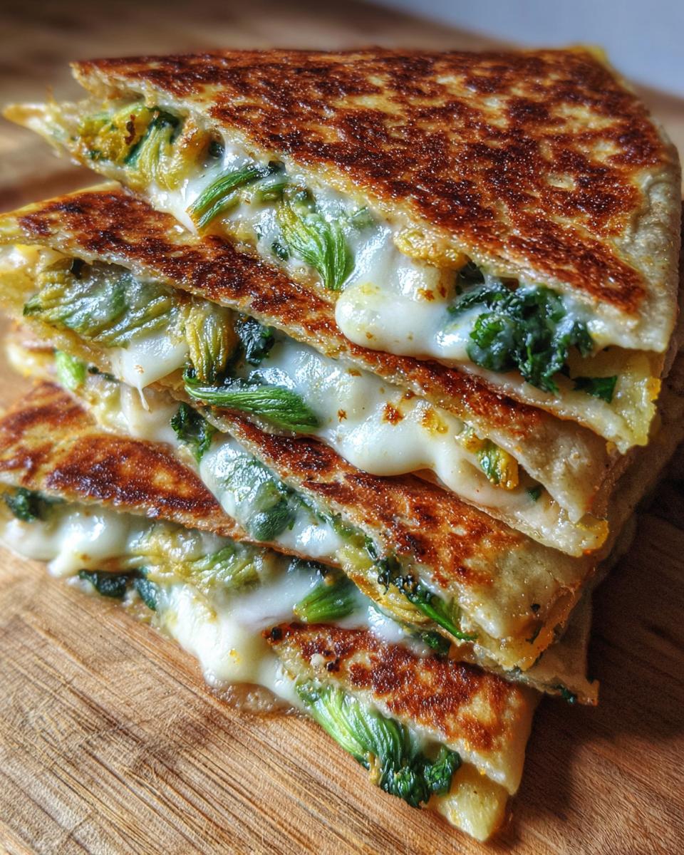 Quesadillas de Flor de Calabaza (Squash Blossom) - detail 3