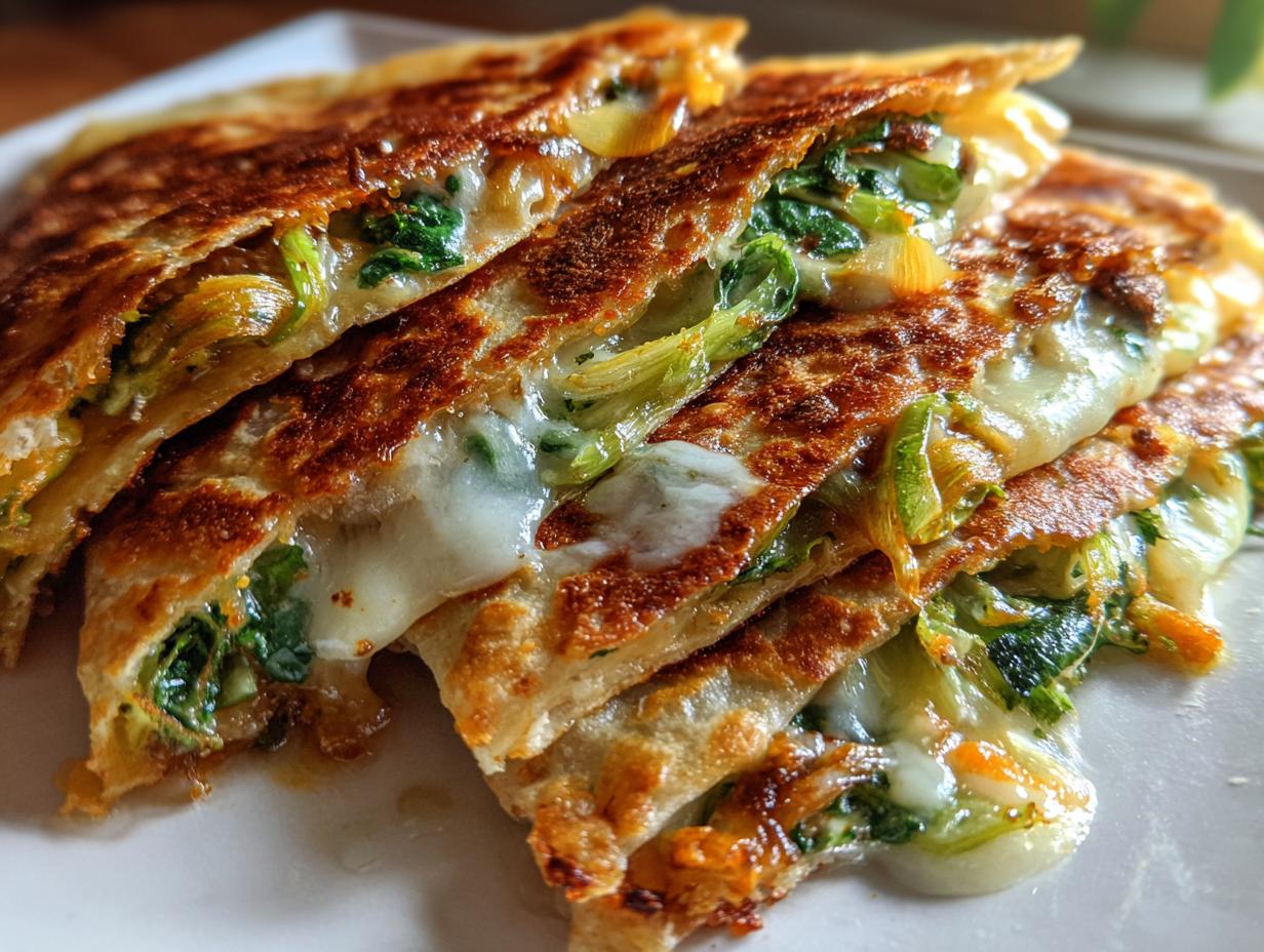 Quesadillas de Flor de Calabaza (Squash Blossom)