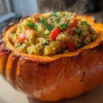 Magical Quinoa and Vegetable Stuffed Pumpkin Recipe for Fall 6 Quinoa and Vegetable Stuffed Pumpkin