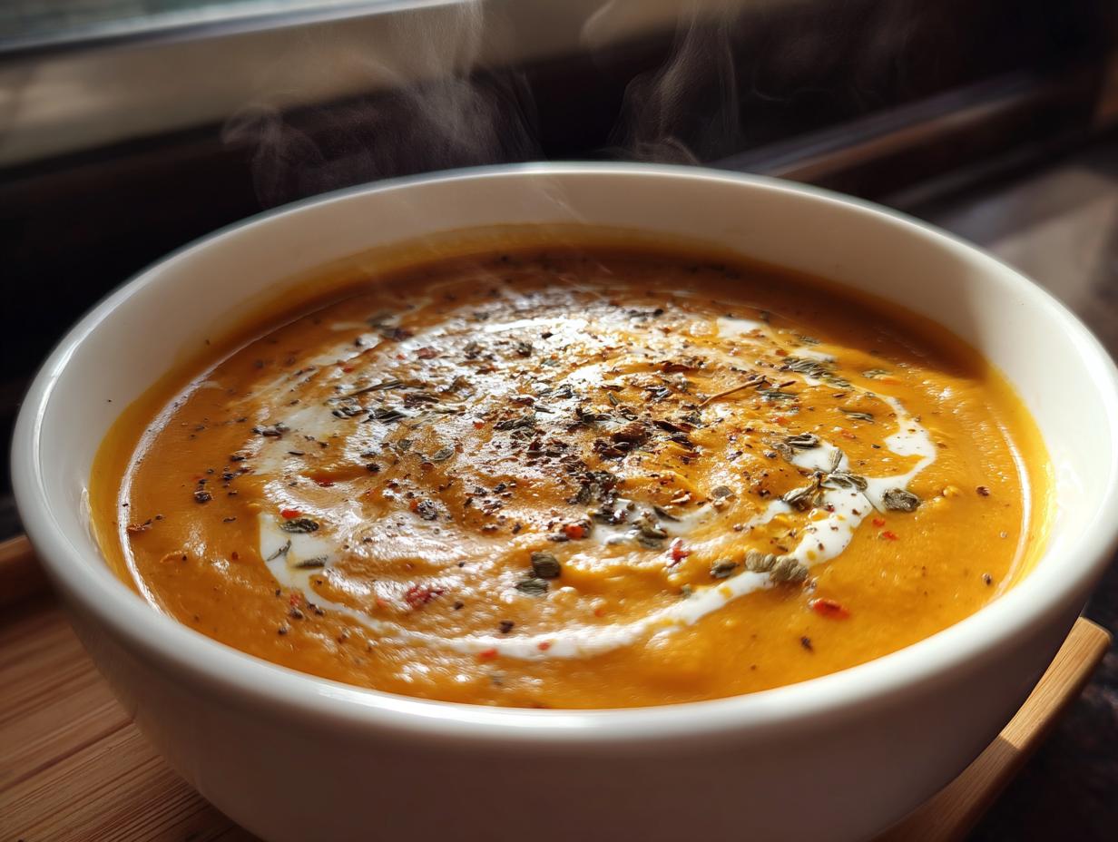 Roasted Pumpkin and Carrot Soup