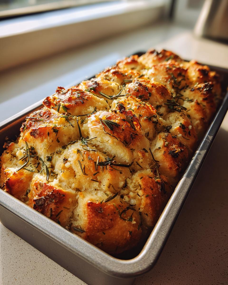 Irresistible Rosemary Garlic Pull Apart Bread in 20 Pieces 7 Rosemary Garlic Pull Apart Bread - detail 3