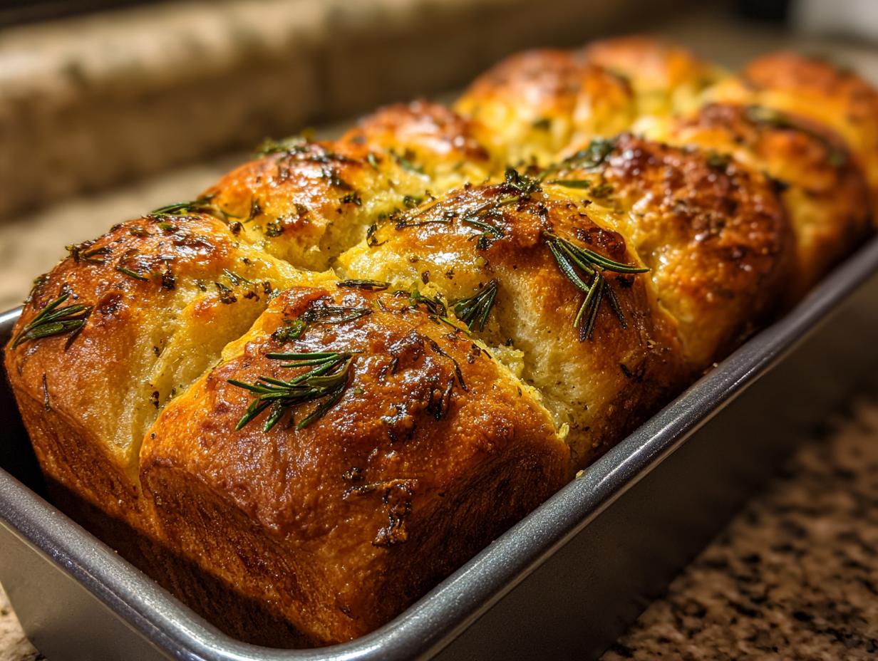 Rosemary Garlic Pull Apart Bread